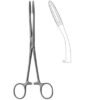 Gross Dressing Forceps , Curved , With Ratchet 200mm
