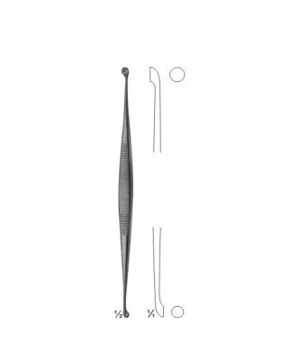 Martini Bone Curette 140mm double end 3.5mm and 4.5mm round cup