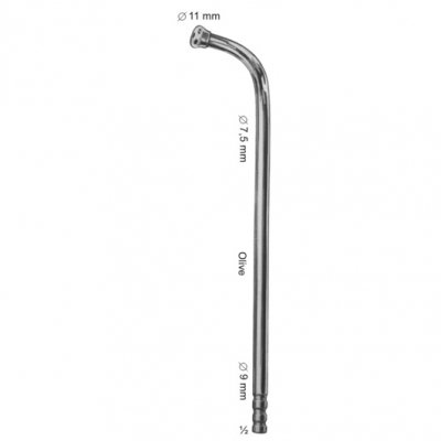 Suction cannula for tonsillectomy, oral-and laryngeal operations 220 mm