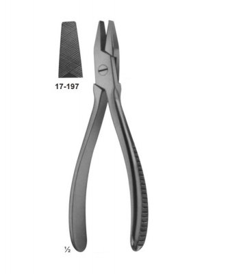 Wire tightening pliers One Smooth and One Serrated Jaw