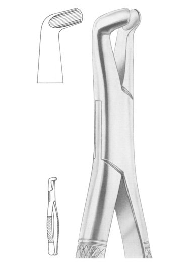 Upper Incisors and Roots Extracting Forceps